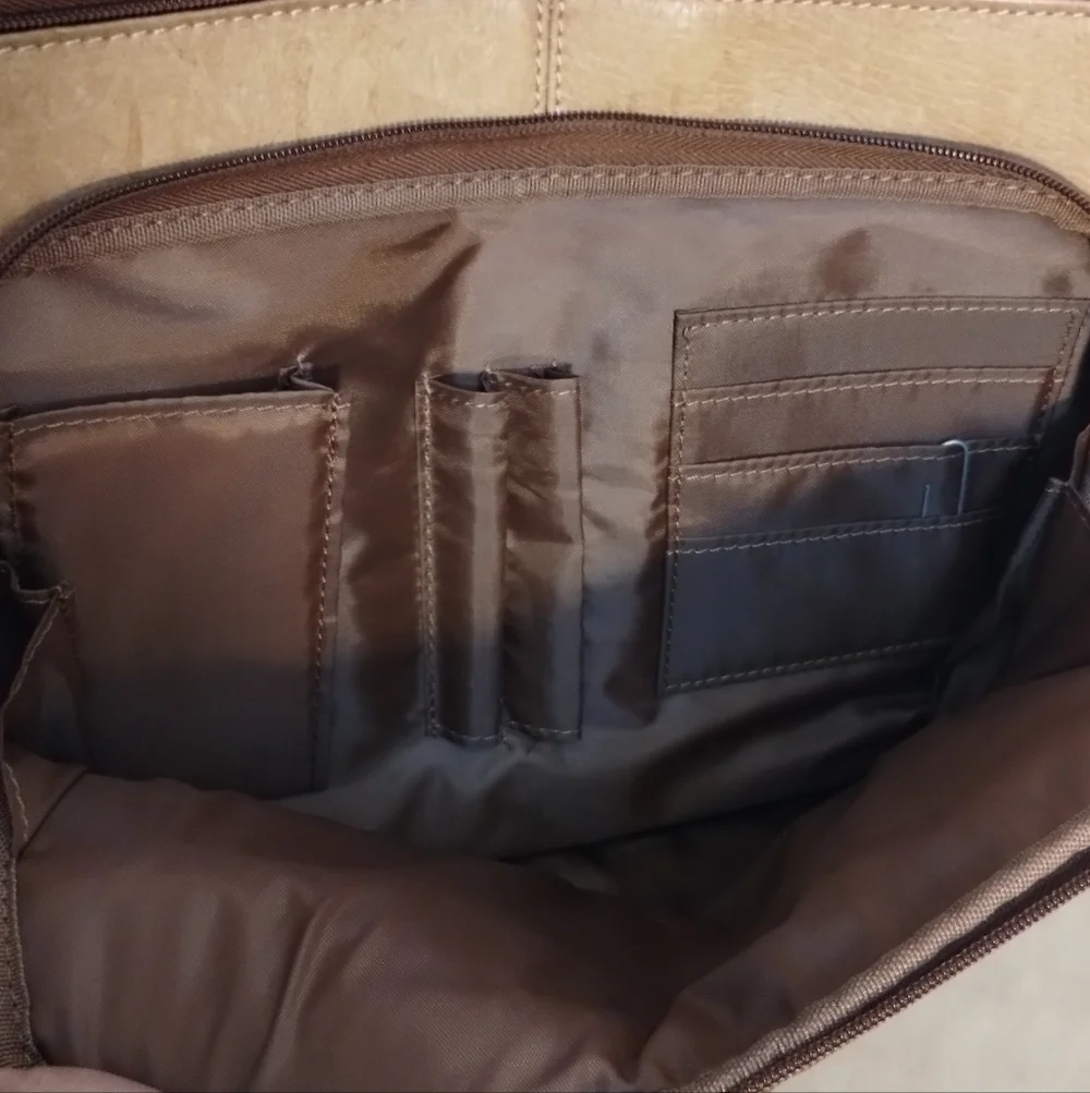 Wilson's Leather Tan Men's Laptop Bag